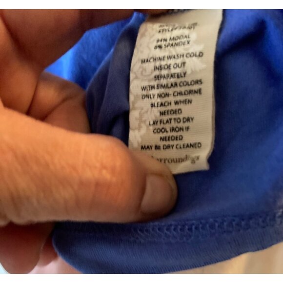 Womens 1X LANDS END SWEATER TOP Heathered Purple BACK DETAIL Criss Cross EUC - Picture 2 of 6